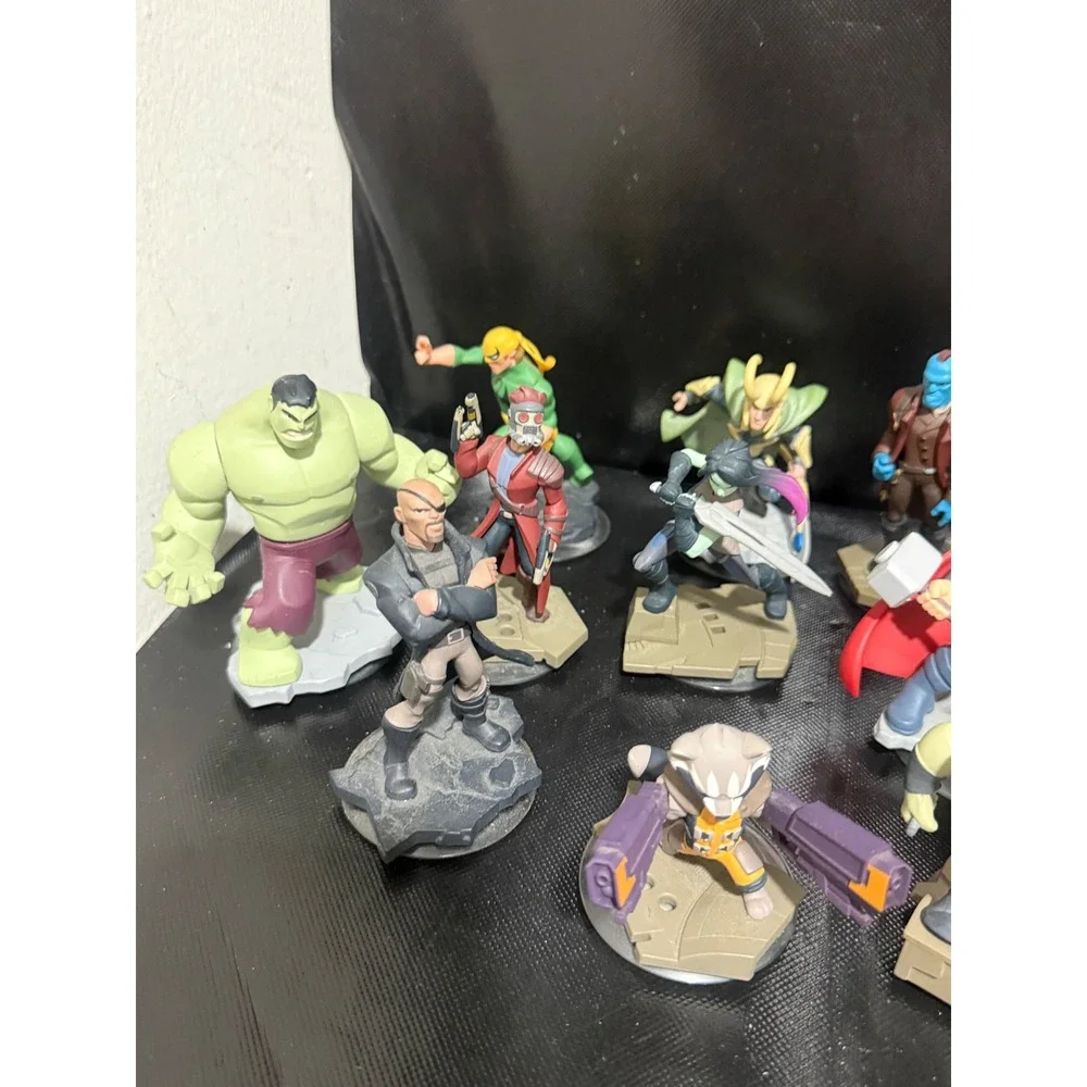 Disney Infinity 2.0 Marvel Super Heroes Figure Lot Hulk Iron Man Thor 12pc‎ Set